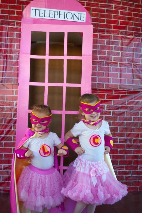 Girly Superhero Party via Kara's Party Ideas | Kara'sPartyIdeas.com Supergirl Party, Superhero Birthday Party Ideas, Girl Superhero Party, Superhero Theme Party, Superhero Birthday Party, Super Girl, Birthday Party Planning, Barbie Birthday, Disney Party