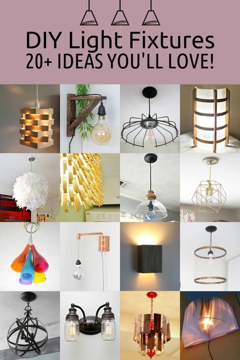 Diy Light Fixtures Ceiling, Cover Ugly Light Fixture, Diy Hanging Light Fixtures, Cheap Light Fixtures, Diy Light Shade, Light Fixture Makeover, Diy Hanging Light, Desk And Table, Diy Kitchen Lighting