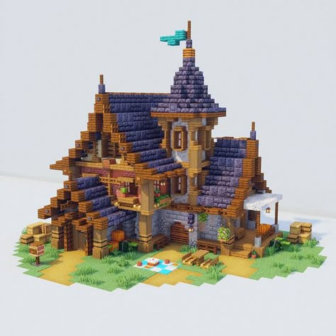 Minecraft Medieval Village, Case Minecraft, Minecraft Steampunk, Minecraft Village, Minecraft World, Bangunan Minecraft, Minecraft Farm, Minecraft Cottage, Easy Minecraft Houses