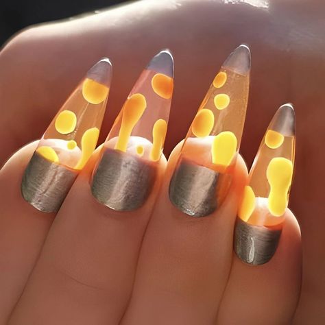 15 Weird Nail Trends That'll Make You Do a Double Take | ND Nails Supply Weird Nails Funny, Cheeto Nails, Weird Acrylic Nails, Weirdcore Nails, Ugly Nails Weird, Funny Nails Ideas, Weird Nail Ideas, Horrible Nails, Wacky Nails