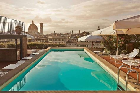 The Best Rooftop Bars in Florence Florence Hotels, Sydney Hotel, Wellness Hotel, Best Rooftop Bars, Toscana Italia, Rooftop Bars, Rooftop Restaurant, Rooftop Pool, Swimming Pool Designs