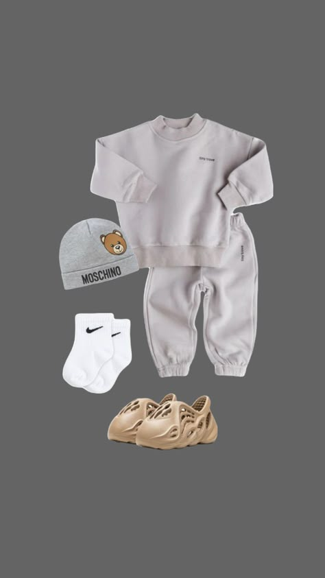 #outfitinspo Luxury Baby Fashion, Baby Boy Fits, Baby Boy Outfits Swag, Baby Boy Swag, Stylish Kids Outfits, Hype Clothing, Baby Swag