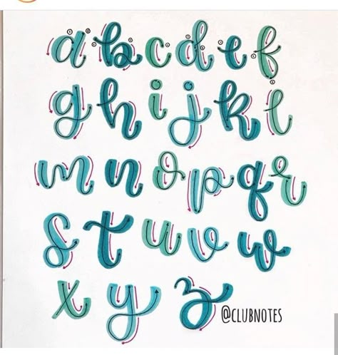 Abecedario Aesthetic, Abc Lettering, Lettering Aesthetic, Hand Lettering Alphabet Fonts, Brush Lettering Practice, Alphabet Lettering, Hand Lettering Worksheet, Lettering Styles Alphabet, Lettering Guide