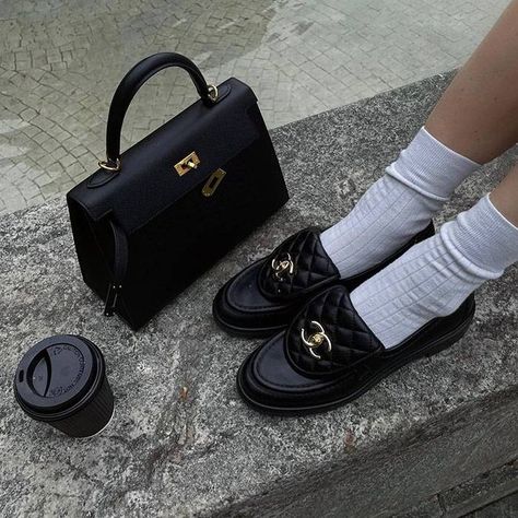 Famous Pairs, Chanel Loafers, Pernille Teisbaek, Ski Outfits, Loafers Outfit, Tabi Shoes, Shoe Wardrobe, Gucci Brand, Hermes Constance