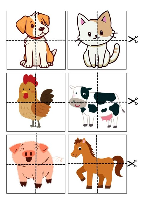 Vet Theme Preschool Activities, Dog Worksheets Preschool, Farm Animals For Kindergarten, Farm Animals Activities For Kindergarten, Cow Activities For Toddlers, Farm Animals Crafts For Preschool, Farm Animals Activities For Toddlers, Farm Animals Preschool Activities, Farm Animal Activities For Toddlers