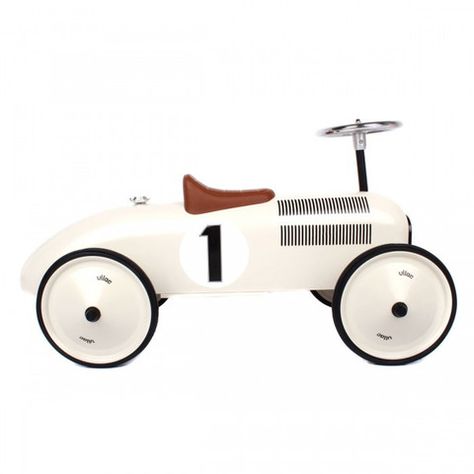 Classic Ride-On Racing Car Vintage Auto's, Active Toys, Car White, Heirloom Toys, Auto Retro, Pedal Car, Metal Toys, Vintage Race Car, Pedal Cars