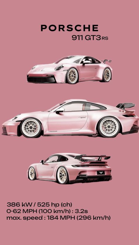 most beautiful car 🏎️💞 #vibes #porsche #porsche911 #porsche911Gt3rs #car #voiture #beauty #pink #pinkporsche Gt3 Rs Wallpaper Iphone, Porsche Gt3 Rs Wallpapers Iphone, Porsche Gt3 Rs Wallpapers, Gt3 Rs Wallpaper, Porsche Gt3 Rs, Pimped Out Cars, Porsche Gt3, Gt3 Rs, Classy Cars