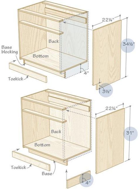 Kitchen Cabinet Plans, Building Kitchen Cabinets, Cabinet Plans, Kabinet Dapur, Learn Woodworking, Diy Holz, Wood Working Gifts, Island Kitchen, Diy Kitchen Cabinets