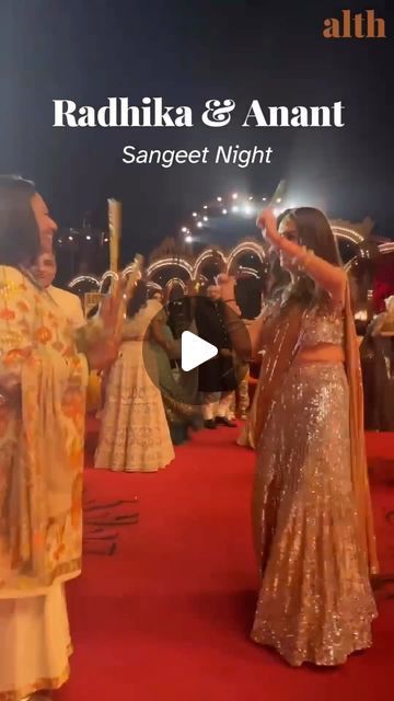 51K views · 2.3K likes | ALTH on Instagram: "An unforgettable evening filled with love, laughter, and star-studded performances as Ambani family hosts the mesmerizing Sangeet night for Anant and Radhika! Bollywood’s finest talent graced the stage, making it a celebration to remember!   Follow👉 @althindia   #AnantRadhikaSangeet #AmbaniFestivities #BollywoodMagic #deepikapadukone #shahrukhkhan #salmankhan #janhvikapoor" Bollywood Night Outfit, Anant Ambani And Radhika Merchant, Ambani Family, Ambani Wedding, Radhika Merchant, Anant Ambani, Sangeet Night, Swan Wedding, Nita Ambani