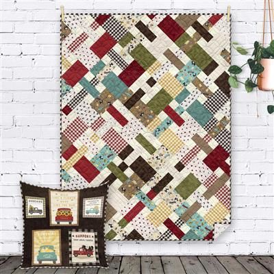 Picnic FQ Quilt by Cluck Cluck Sew Picnic Quilt Pattern, Happy Day Farm, Cluck Cluck Sew, Picnic Quilt, Plaid Quilt, Quilt Binding, Shabby Fabrics, Lap Quilt, Christmas Quilts