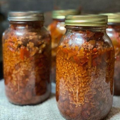 Canned Burrito in a Jar | Raw Pack Meat or Meatless | amfthings.com Burritos In A Jar Canning, Burrito In A Jar Canning Recipe, Burrito In A Jar, Canning Hamburger, Strawberry Fig Preserves, Canning Meals, Canning Meat, Fig Preserves, Pressure Canning Recipes