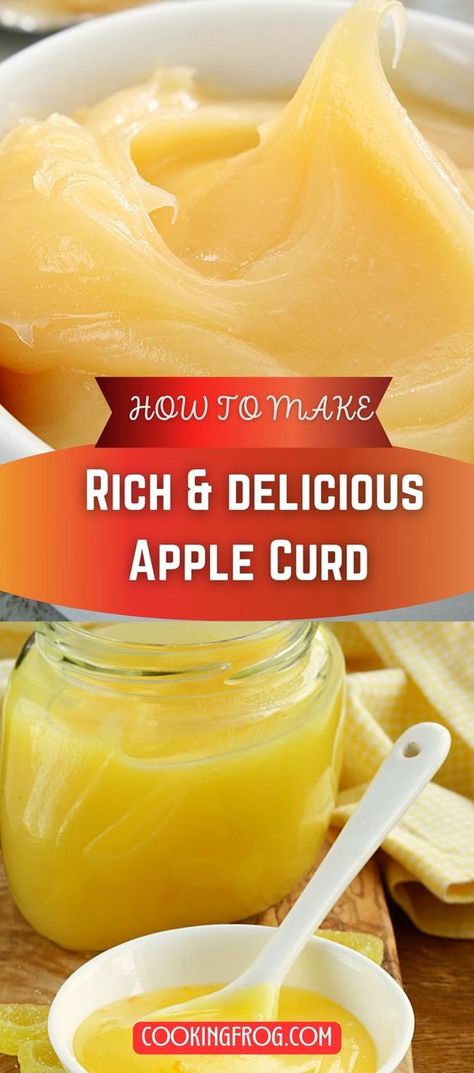 Rich, delicious and easy to make, this Apple Curd is overflowing with apple flavor. There are only six basic ingredients in our straightforward recipe, and no additional tools are needed. This luscious apple spread is a favorite in our home all year. We spread it on just about everything we eat. This tasty apple curd recipe eliminates the need for a double boiler or pressure cooker, making it more convenient than other apple curd recipes. Apple Curd Recipes, Homemade Curd Recipe, Eating Apple Recipes, Double Boiler Recipes, Apple Sauce Uses, Yellow Delicious Apple Recipes, Food Preservation Recipes, Curds Recipes, Apple Paste