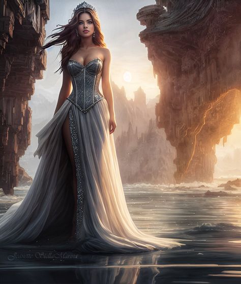 ArtStation - Princess Andromeda - Clash Of The Titans, Jeanette StellaMarina Holloween Dresses, Princess Andromeda, Goddess Mermaid, Greek Goddess Art, Ariel And Flounder, Clash Of The Titans, Asoiaf Art, Fantasy Princess, The Titans