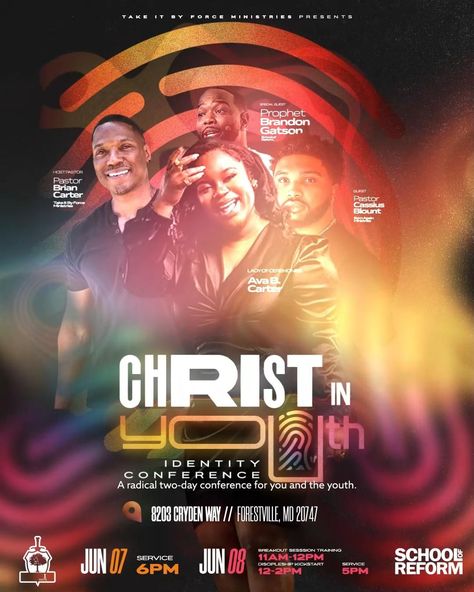 Christ In Youth Conference Motion Flyer Inspirational Poster Design, Event Registration Design, Event Speaker Design, Flyer Design Product, Conference Flyer Design Ideas, Youth Flyer Design, Design Theme Ideas, Youth Conference Flyer, Guest Speaker Poster Design