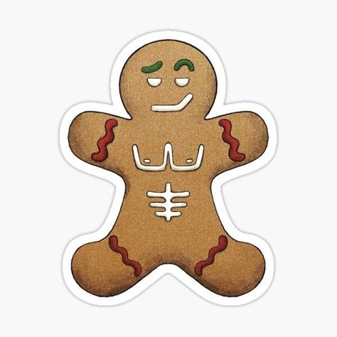 Ginger Man Cookies, Ginger Cookies Christmas, Cookie Drawing, Gingerbread Man Decorations, Merry Christmas Everybody, Gingerbread Cookies Decorated, New Years Cookies, Cool Christmas, Muscle Man