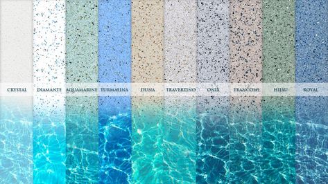 Pentair Pool Products, Pools On Rooftops, Pool Interior Colors, Pool Water Colours, Beach Pools Backyard, 20x40 Pool, Beach Entry Pool Ideas, Swimming Pool Interior Design, Swimming Pool Interior