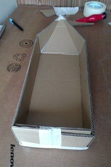 AHOY! Cardboard Boat for Racing : 9 Steps (with Pictures) - Instructables Cardboard Sailboat Diy, Cardboard Box Boats Diy, How To Build A Cardboard Boat, Cardboard Boat Regatta, Cardboard Regatta Boat Ideas, Cardboard Canoe Diy, Boat Out Of Cardboard Boxes, Cardboard Boat Ideas, Boat Diy Ideas