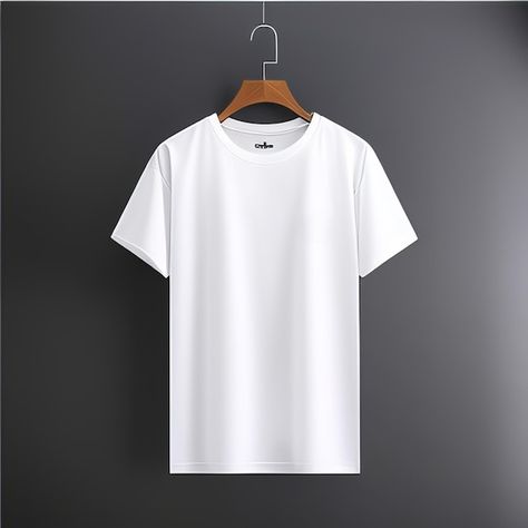 Photo plain white mockup blank shirt | Premium Photo #Freepik #photo #tshirt #shirt #polo-design #apparel T Shirt Design Mockup, Procreate Tshirt Design, T Shirt Design White, Tshirt Mockup Free, Plain White Tshirt, White T Shirt Mockup, T Shirt Poster, White Tshirt Outfit, White Tshirt Mockup