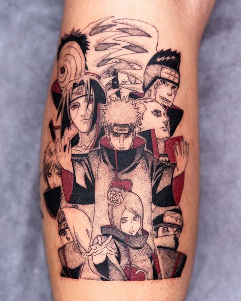 Akatsuki’s . #oozy #oozytattoo #akatsuki #naruto Naruto Akatsuki Tattoo Ideas, Naruto Akatsuki Tattoo, Akatsuki Tattoo Design, Akatsuki Tattoo Ideas, Akatsuki Tattoo, Naruto Tattoos, Manga Tattoo, Naruto Tattoo, Cloud Tattoo