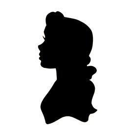 Beauty and the Beast - Belle Silhouette Stencil Disney Characters Silhouettes, Disney Stencils, Beauty And The Beast Silhouette, Beauty And Beast Birthday, Beauty And Beast Wedding, Disney Silhouette, Disney Silhouettes, Princess Silhouette, Belle Beauty And The Beast