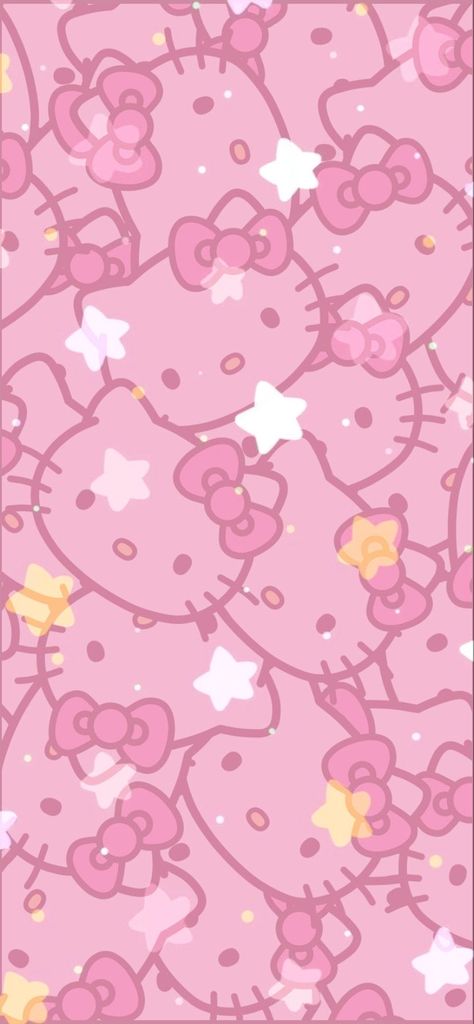 Pink Hello Kitty Wallpaper, Pink Hello Kitty, Kitty Wallpaper, Hello Kitty Wallpaper, Hello Kitty, Kitty, Stars, Pink