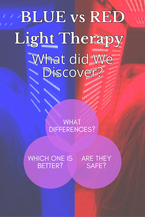 The blog post "Red Light Therapy vs Blue Light Therapy" compares two skin treatments. Blue Light Therapy, effective for surface skin issues like acne, uses 400-500 nm wavelengths. Red Light Therapy, with 600-750 nm wavelengths, penetrates deeper for muscle and tissue healing. Both are non-toxic, stimulating natural cell processes for health and wellness. #Health #Wellness #Curiosity #ThisorThat #RLT #BLT Blue Light Therapy Benefits, Red Light Therapy Before And After, Red Light Therapy Results, Light Therapy For Skin, Red Light Therapy Benefits, Light Therapy Skin, Therapy Benefits, Steaming Your Face, Tanning Bed Lotion