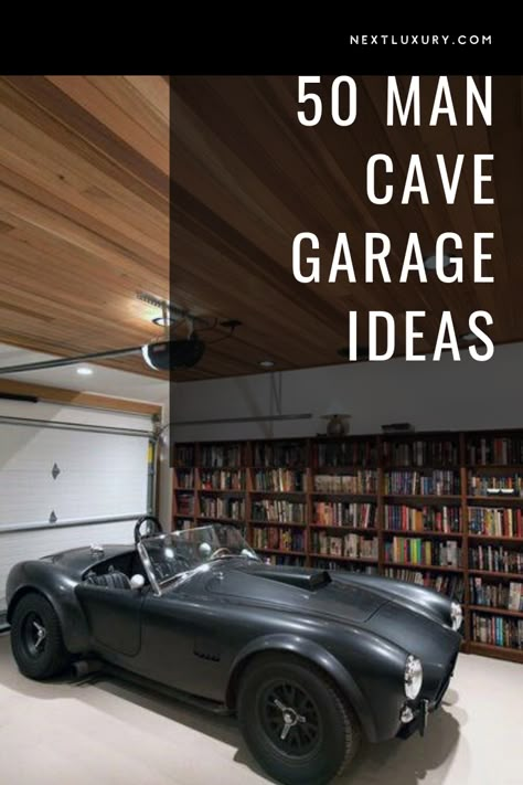 Do you know what’s even better than having a man cave? The answer is making one yourself! Gentlemen love DIY projects more than anything, and nothing is more rewarding than a manly full-scale garage renovation.Every guy needs a man cave, but residential options may be limited sometimes. #nextluxury #homedesign #homedecor #homedecorideas Man Cave Garage Ideas, Man Cave Must Haves, Industrial Man Cave, Best Man Caves, Small Man Cave, Masculine Home, Man Garage, Garage Design Interior, Garage Loft