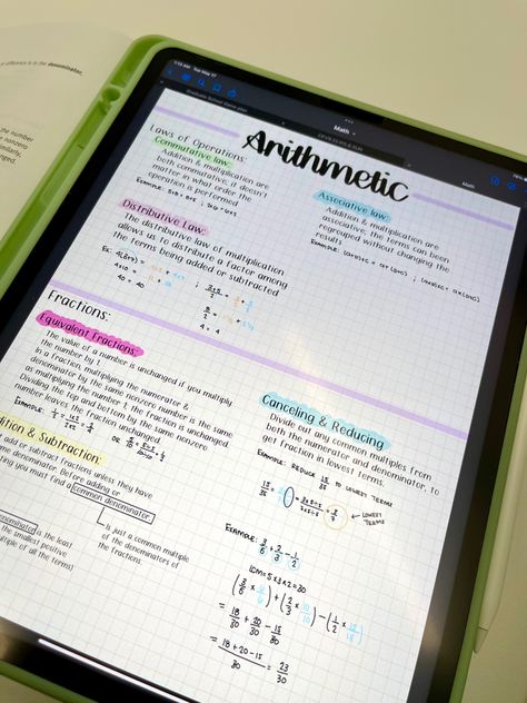 Goodnotes Notes Ideas Maths, Notes Ideas Goodnotes, Digital Math Notes, Math Goodnotes, Goodnotes Math Notes, Goodnotes Notes Template, Ipad Notetaking, Goodnotes Notes Ideas, Goodnotes Notes