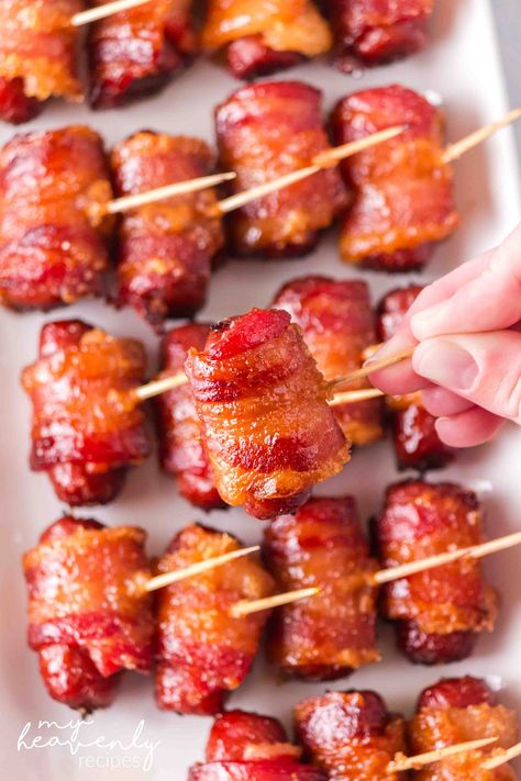 Easy Bacon Wrapped Smokies, Little Winnie Wrapped In Bacon, Bacon Wrapped Wieners Lil Smokies, Bacon Wrapped Weenies Crockpot, Mini Hot Dogs Wrapped In Bacon, Little Smokies Wrapped In Bacon Oven, Little Sausages Wrapped In Bacon, Little Weiners Wrapped In Bacon, Little Wieners Wrapped In Bacon