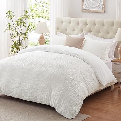 White Duvet Bedding, White Bed Comforters, White Comforter Bedroom, Full Size Duvet Cover, White Duvet Cover, Bedding Duvet Covers, Queen Size Duvet Covers, King Duvet Cover Sets, White Comforter