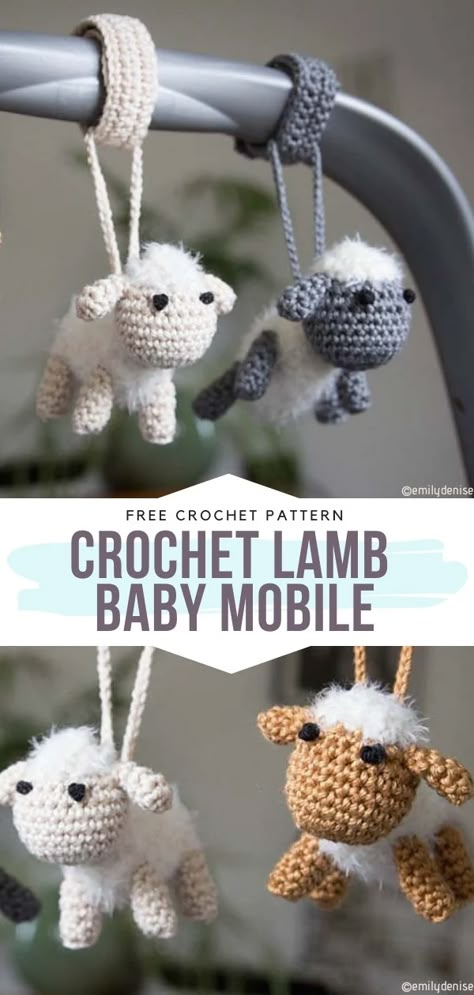 Bags Knitted, Crochet Baby Mobiles, Crochet Baby Projects, Stitches Knitting, Crochet Baby Gifts, Baby Mobil, Easy Knitting Projects, Baby Mobiles, Crochet For Baby