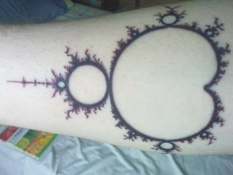 Mandelbrot Tattoo, Math Tattoo, Fractal Tattoo, Mandelbrot Fractal, Science Tattoos, Mandelbrot Set, Set Tattoo, Universe Tattoo, Inner Forearm