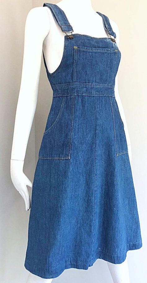 Jean Overall Dress, Blue Jean Dress, Sleeveless Denim Dress, Blue Denim Dress, Denim Overall Dress, Overall Dress, Blue Jean, Modest Outfits, Skirt Outfits