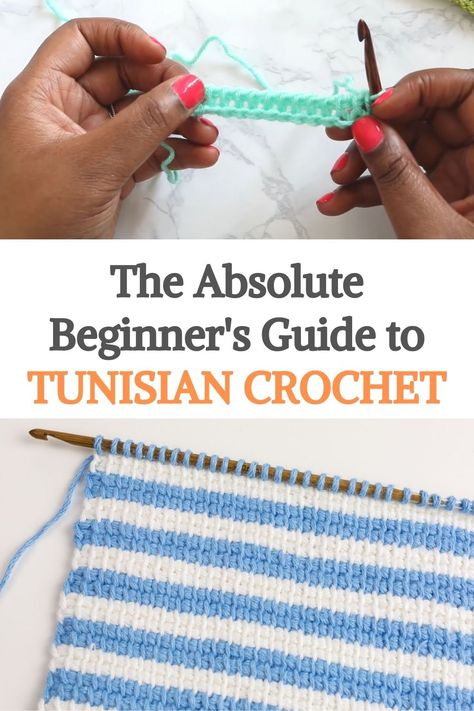 How To Knit With Crochet Hook, Learn How To Tunisian Crochet, Afghan Tunisian Crochet Patterns, Basic Tunisian Crochet Stitches, Afghan Stitch Crochet, Left Handed Tunisian Crochet, Tunisian Crochet How To, Tunisian Crochet Left Handed, Afghan Stitch Tunisian