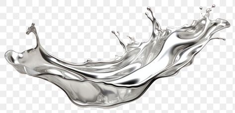 Silver liquid splash abstract art contemporary. | free image by rawpixel.com / Sasi Quicksilver Book, Splash Effect Png, Silver Png, Liquid Splash, Splash Png, Metallic Liquid, Inspiration Artwork, Liquid Silver, Png Art