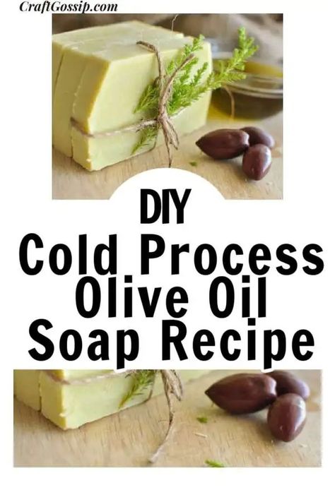 Soap Recipe: Cold Process Olive Oil Soap Recipe – Bath and Body Olive Oil Soap Recipe, Make Candles Diy, Olive Recipe, Homemade Ingredients, Make Your Own Candles, Make Your Own Soap, Homemade Bar, Easy Soap Recipes, Kids Crafts Ideas