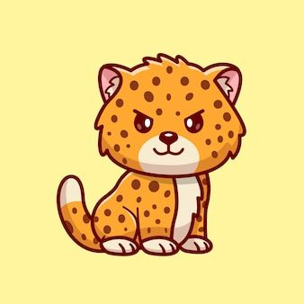 Premium Vector | Vector cute giraffe eating leaf cartoon vector icon illustration animal nature icon concept isolated flat Cheetah Vector, Cartoon Cheetah, Cheetah Cartoon, Cheetah Drawing, Cheetah Cat, Nature Icon, Cute Cheetah, Vector Icons Illustration, Cute Giraffe