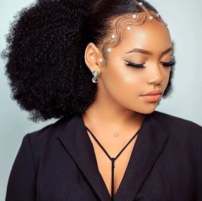 Natural Hair Ponytail, Latest Hair Braids, Afro Ponytail, Cute Ponytail Hairstyles, Tail Hairstyle, Curly Hair Ponytail, Tan Skin Blonde Hair, Pony Hairstyles, Weave Ponytail Hairstyles