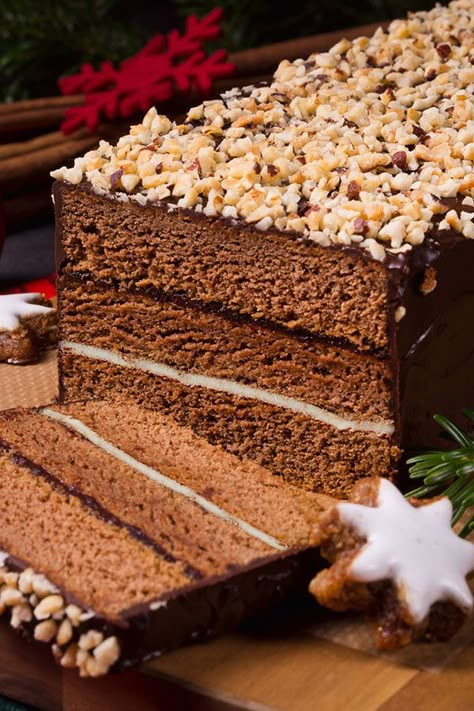 Piernik: Polish Gingerbread Cake [Christmas Recipe!] | Polonist Polish Gingerbread, Easy Gingerbread Cookie Recipe, Polish Cake, Polish Baking, Walnut Cream, Polish Recipe, Polish Desserts, Polish Style, Polish Foods