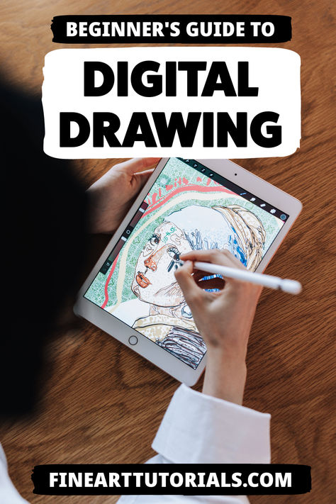 This drawing guide for beginners provides a solid foundation from selecting the appropriate software and tools to developing essential drawing techniques.Transform your digital canvas into a realm of infinite creative possibilities today! #DigitalDrawing #BeginnersGuide #DigitalArt #DrawingTutorial #ArtSupplies #DigitalArtTools #ArtTips #DigitalArtistry #StartDrawing #DigitalCanvas Ipad Sketching Ideas Easy, Digital Art Techniques, Digital Painting Tutorials Step By Step, Digital Art Step By Step, Digital Portrait Tutorial, Practice Digital Art, Digital Art Practice, Draw In Procreate, Procreate For Beginners