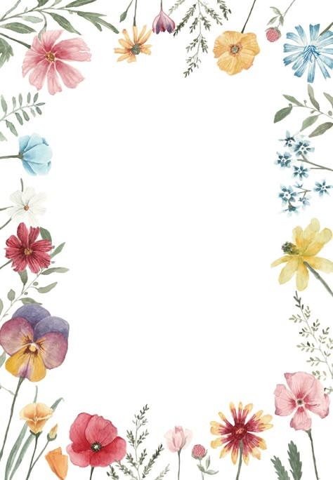 Watercolor flower background