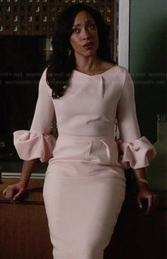 9aa42b31882ec039965f3c4923ce901bdesc34556584ri Jessica Pearson, Ruffled Sleeve Dress, Gina Torres, Chique Outfits, فستان سهرة, Inspired Dress, Suit Fashion, Celebrity Dresses, Business Attire