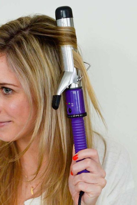 Everything You Need to Know About Your Curling Iron - The Everygirl Beach Waves Curling Iron, Iron Hairstyles, Waves With Curling Iron, Tresemme Keratin Smooth, Good Curling Irons, Voluminous Waves, Curling Tips, Automatic Curling Iron, Curling Hair