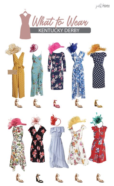 Are you going to the Kentucky Derby or to a Kentucky Derby themed party and don’t know what to wear? I’ve got you covered with 10 different options! All of these looks are fun, colorful and perfect for a party or even a tea party! Each of the hats or headpieces are from Amazon and they come in multiple colors too. Breeders Cup Fashion 2022, Kentucky Derby Plus Size Outfit, Yea Party Bridal Shower Outfit, Derby Looks For Women, Ladies Tea Party Outfit, Ladies Luncheon Outfit Ideas, High Noon Tea Party Outfit, Plus Size Derby Outfits, Derby Day Outfits For Women