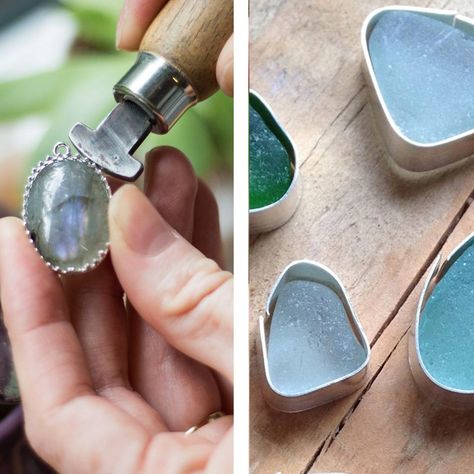 Ready Made Settings vs Making Your Own Settings | Kernowcraft Jewelry Making Rings, Silversmithing Jewelry, Metal Jewelry Making, Silver Smithing, Wire Wrapped Jewelry Tutorials, Metalsmithing Jewelry, Soldering Jewelry, Metal Clay Jewelry, How To Make Rings