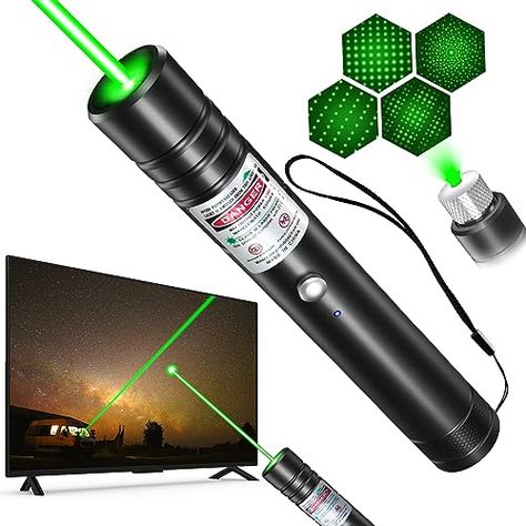 Limited-time deal: MIPREZT Rechargeable Green Laser Pointer high Power, 10000 Feet Long Range Laser Beam Light Pen, Strong Laser Pointer for TV LED LCD Screen, Green Laser Light for Dogs Cats Outdoor Hunting Teaching Green Laser Pointer, Laser Beam, Beam Light, Laser Light, Light Flashlight, Laser Pointer, Green Laser, Outdoor Hunting, Tv Led