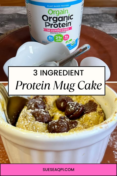 Jumpstart your day with our 3 Ingredient Chocolate Chip Protein Mug Cake—only 2 points on Weight Watchers! This protein-packed delight is the perfect addition to your healthy breakfast lineup. Discover the ease of microwave mug cakes for quick, satisfying mornings. Fuel up with this protein-rich treat and crush your weight loss goals! #HealthyBreakfastIdeas #WeightWatchersBreakfast #ProteinBreakfast #3IngredientMugCakes Mug Cake Protein Powder, Weight Watcher Mug Cake, Protein Powder Mug Cake, Low Calorie Mug Cake, Protein Powder Cake, Protien Mug Cake, Microwave Mug Cakes, Protein Mug Cake, Keto Protein Powder