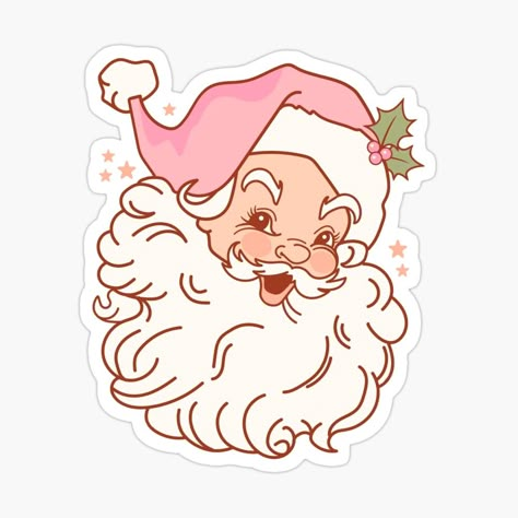 Retro Santa Svg, Vintage Santa Svg, Barbie Christmas Svg, Vintage Christmas Svg, Christmas Digital Products, Retro Christmas Svg, Ipad Cricut, Crewneck Designs, Vintage Pink Santa