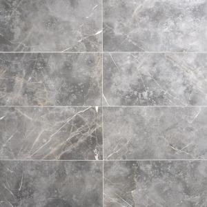 Ivy Hill Tile Metallic Light Gray 24 in. x 24 in. x 8mm Matte Porcelain Floor and Wall Tile (4 pieces / 15.49 sq. ft. / box)-EXT3RD100085 - The Home Depot Grey Marble Tile, Magic Decor, Range Tile, Affordable Tile, Floor Texture, Polished Porcelain Tiles, Tile Texture, Ivy Hill Tile, Porcelain Wall Tile