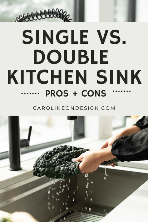 Kitchen Sink Ideas Farmhouse, Sink Design Kitchen, Double Sink Kitchen, Kitchen Sinks Ideas, Sink Trends, Kitchen Sink Ideas, Large Kitchen Sinks, Single Sink Kitchen, Organizing Kitchen